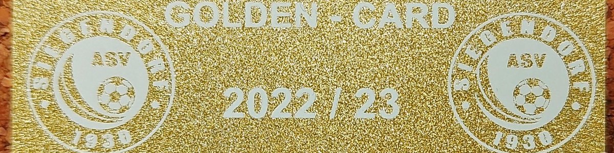 Der ASV präsentiert wieder limitierte GOLD CARDS und SAISONKARTEN
