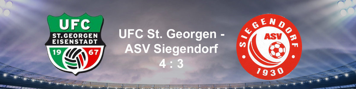 Meistertitel adé - Siegendorf verliert Spitzenspiel in St. Georgen